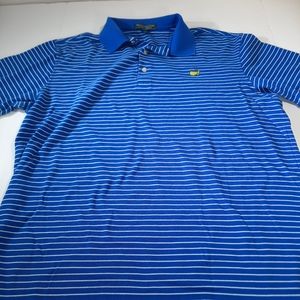 Master's Collection Men's XL Short Sleeve Golf Polo Shirt Blue Pima Cotton